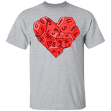 T-Shirts Sport Grey / YXS Dice Heart Youth T-Shirt