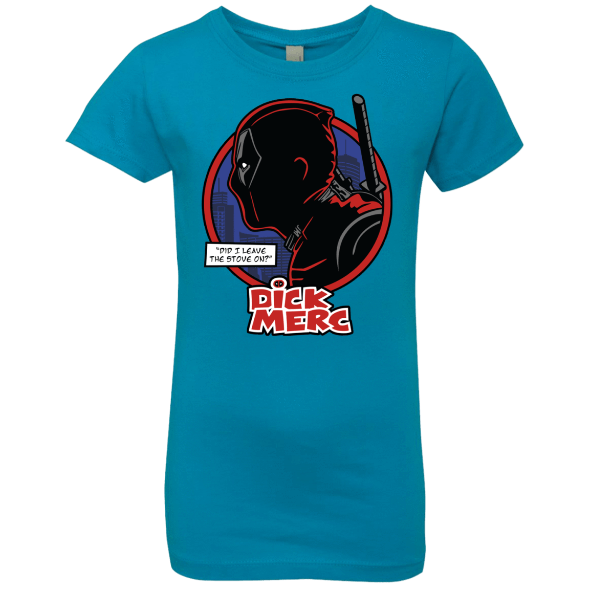 T-Shirts Turquoise / YXS Dick Merc Girls Premium T-Shirt