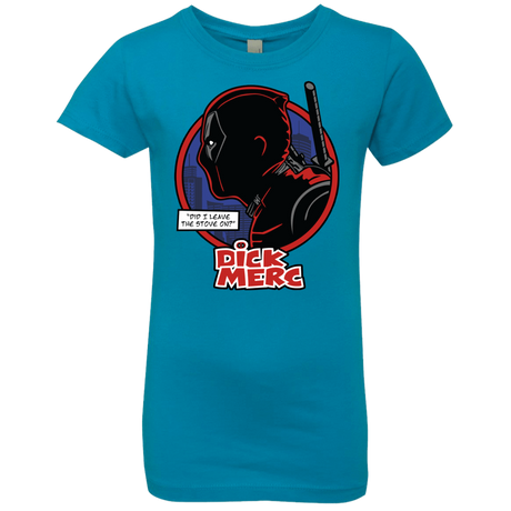 T-Shirts Turquoise / YXS Dick Merc Girls Premium T-Shirt