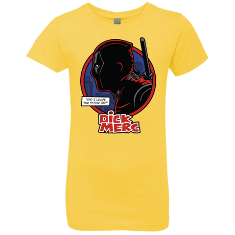 T-Shirts Vibrant Yellow / YXS Dick Merc Girls Premium T-Shirt