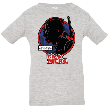 T-Shirts Heather Grey / 6 Months Dick Merc Infant Premium T-Shirt
