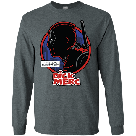 T-Shirts Dark Heather / S Dick Merc Men's Long Sleeve T-Shirt