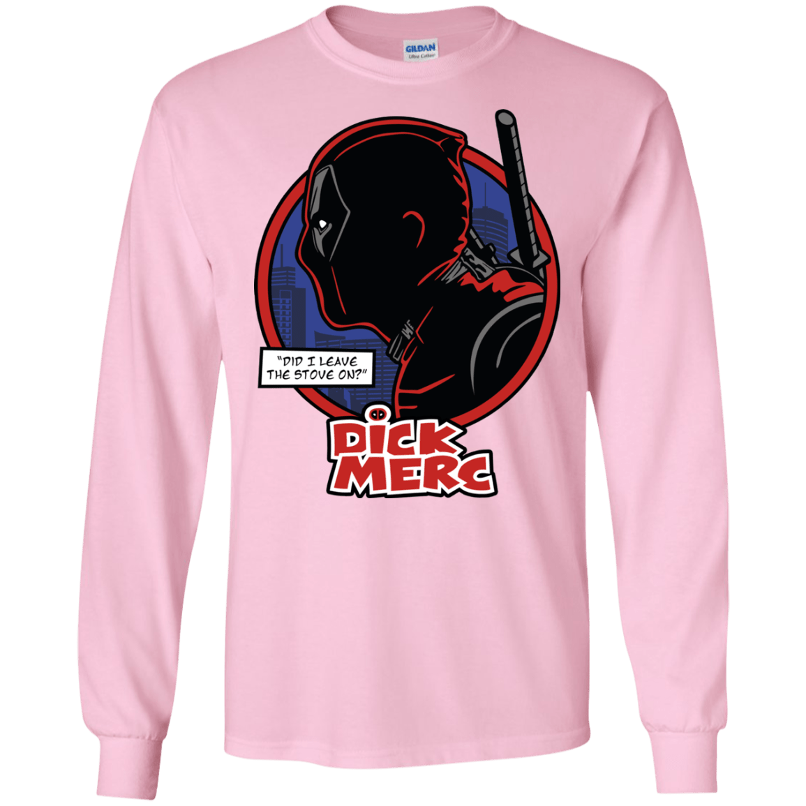 T-Shirts Light Pink / S Dick Merc Men's Long Sleeve T-Shirt