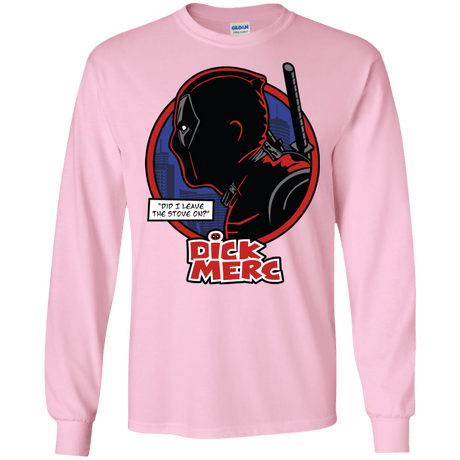 T-Shirts Light Pink / S Dick Merc Men's Long Sleeve T-Shirt