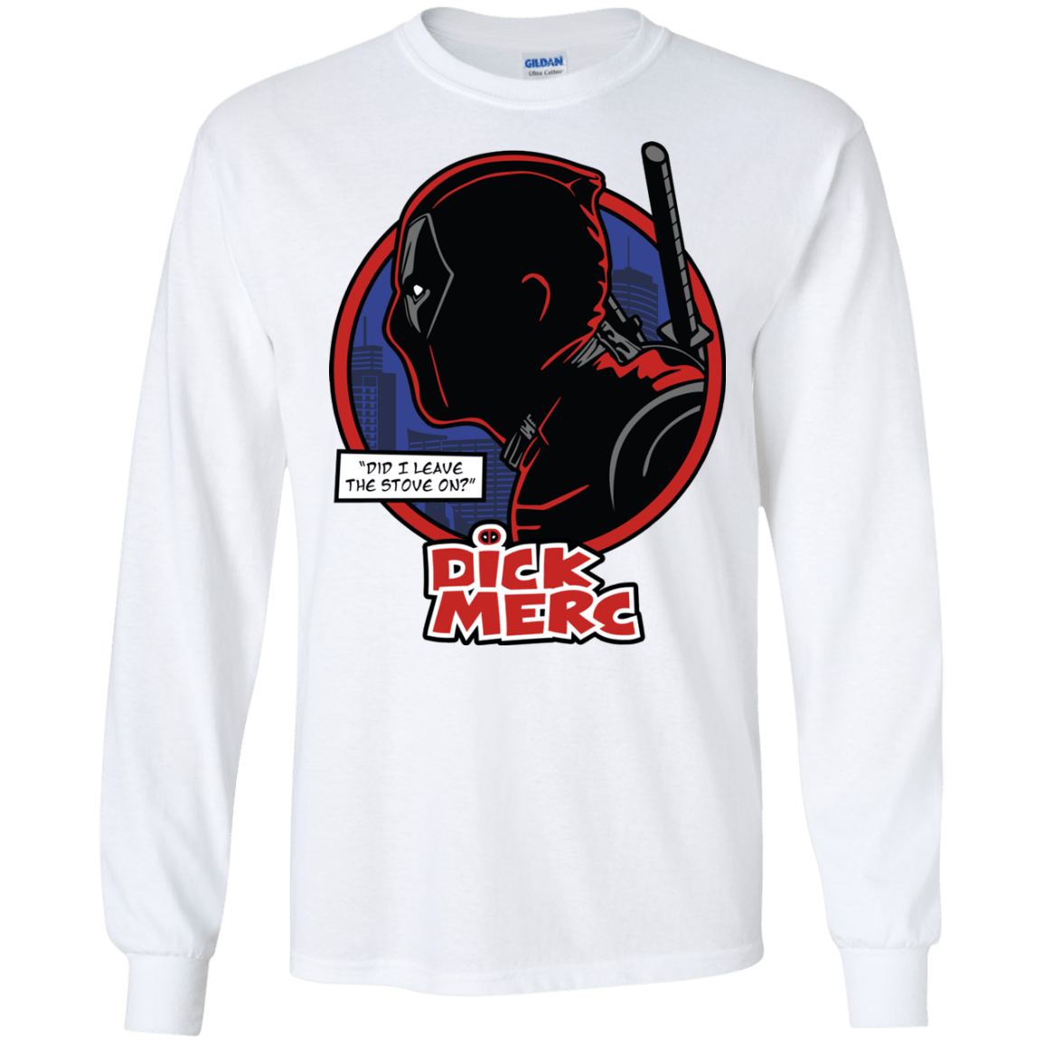 T-Shirts White / S Dick Merc Men's Long Sleeve T-Shirt