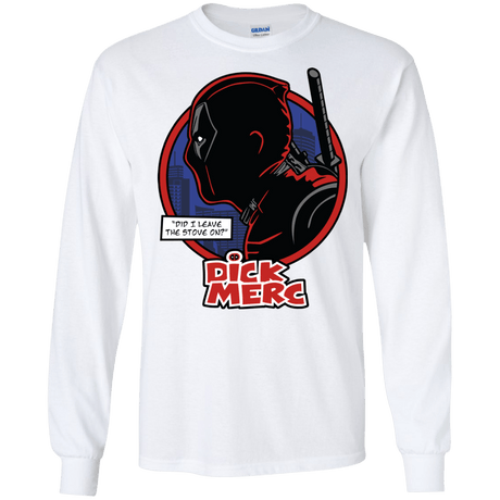 T-Shirts White / S Dick Merc Men's Long Sleeve T-Shirt