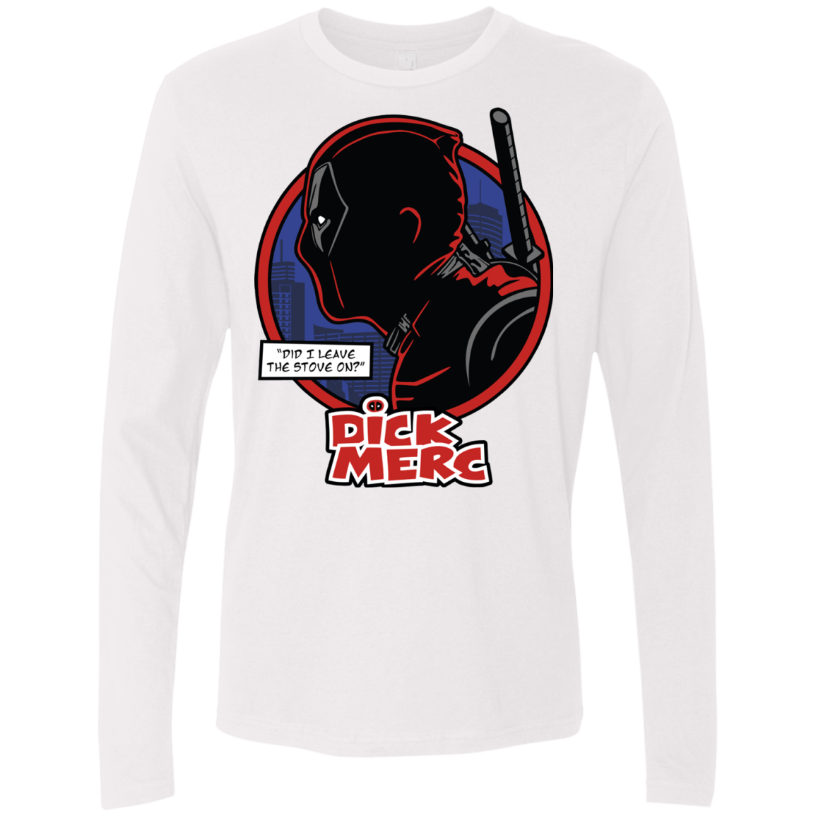 T-Shirts White / S Dick Merc Men's Premium Long Sleeve