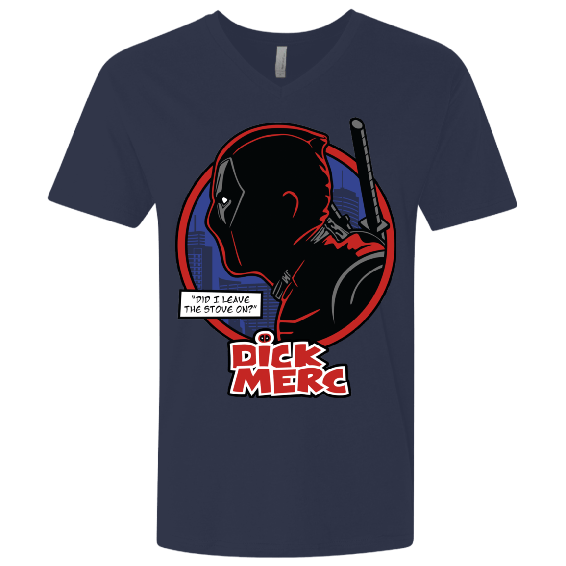 T-Shirts Midnight Navy / X-Small Dick Merc Men's Premium V-Neck