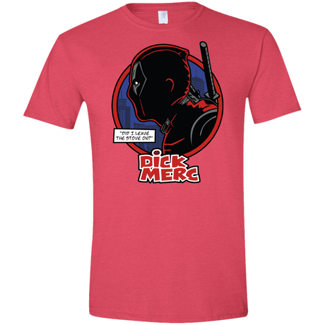 T-Shirts Heather Red / S Dick Merc Men's Semi-Fitted Softstyle