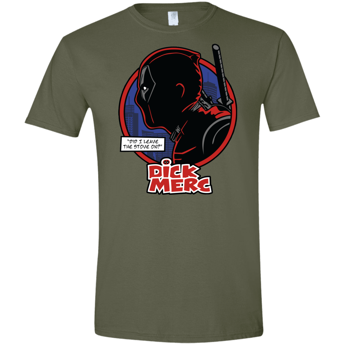 T-Shirts Military Green / S Dick Merc Men's Semi-Fitted Softstyle