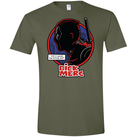 T-Shirts Military Green / S Dick Merc Men's Semi-Fitted Softstyle