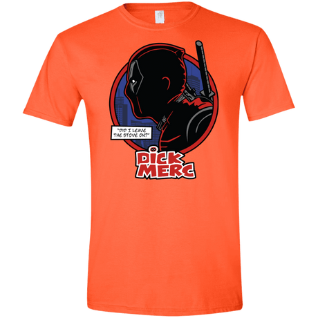 T-Shirts Orange / S Dick Merc Men's Semi-Fitted Softstyle