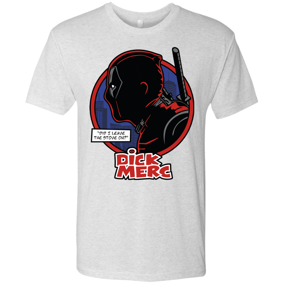 T-Shirts Heather White / S Dick Merc Men's Triblend T-Shirt