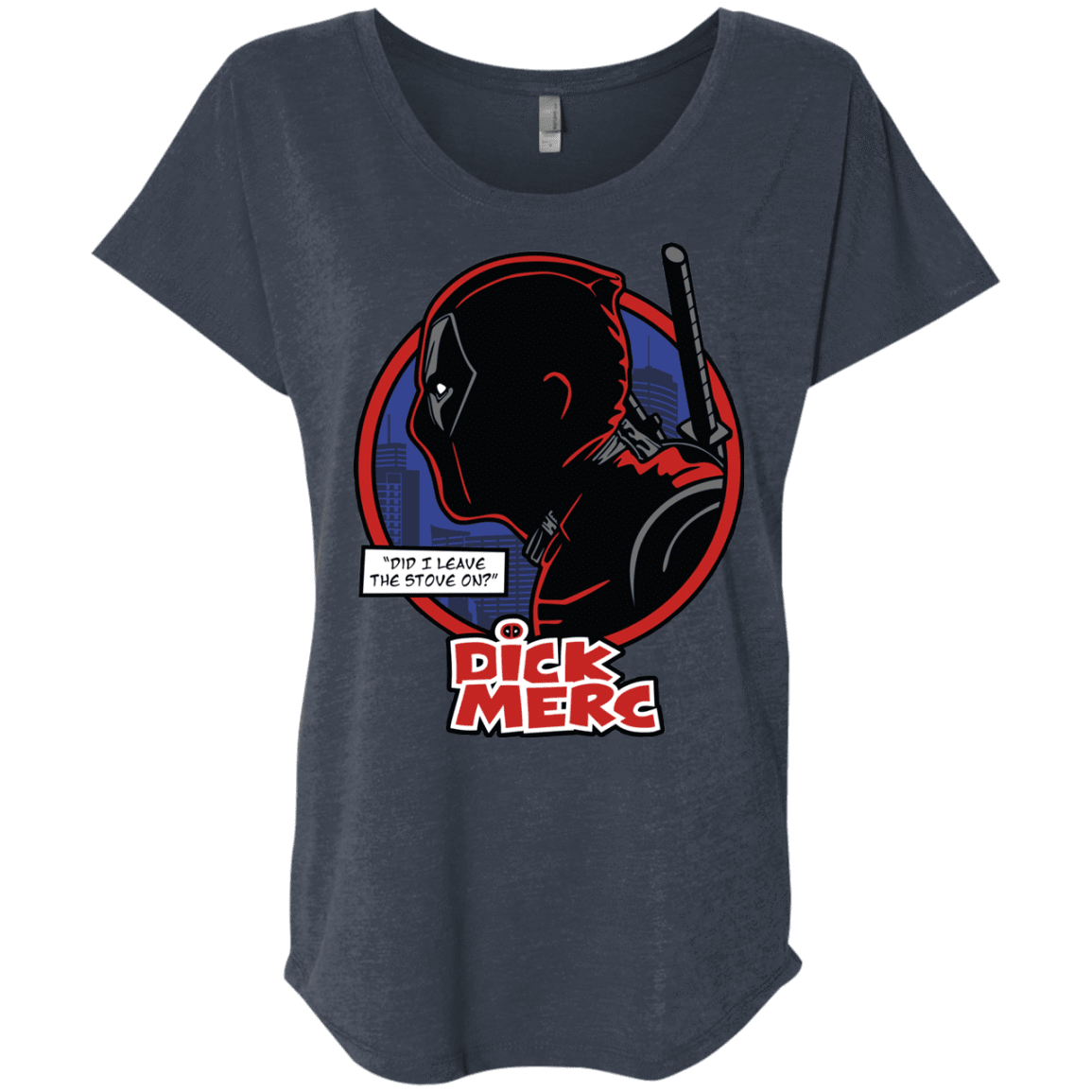 T-Shirts Vintage Navy / X-Small Dick Merc Triblend Dolman Sleeve