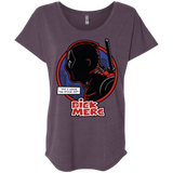 T-Shirts Vintage Purple / X-Small Dick Merc Triblend Dolman Sleeve