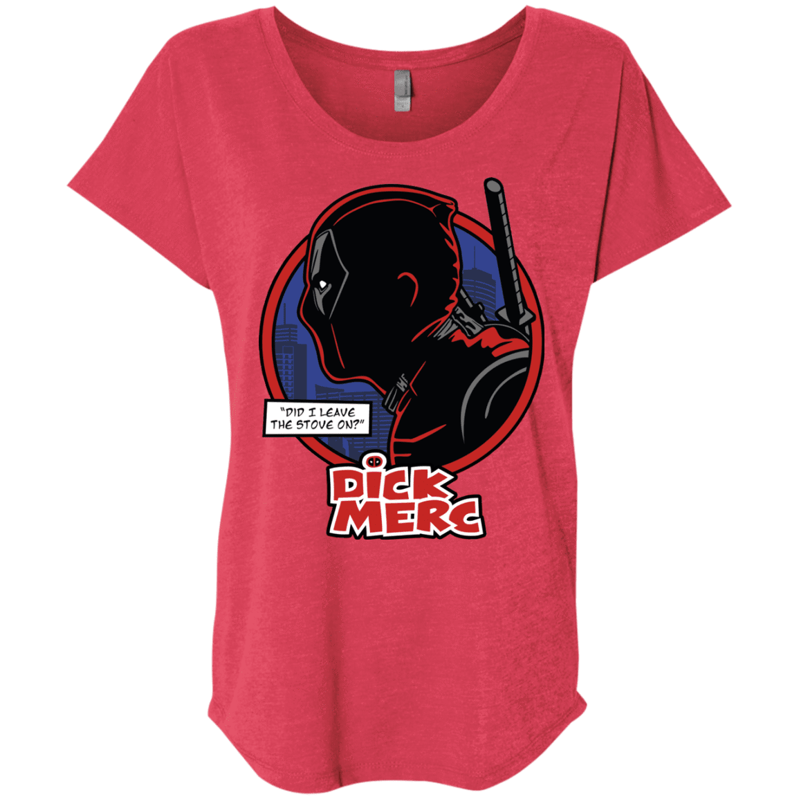 T-Shirts Vintage Red / X-Small Dick Merc Triblend Dolman Sleeve