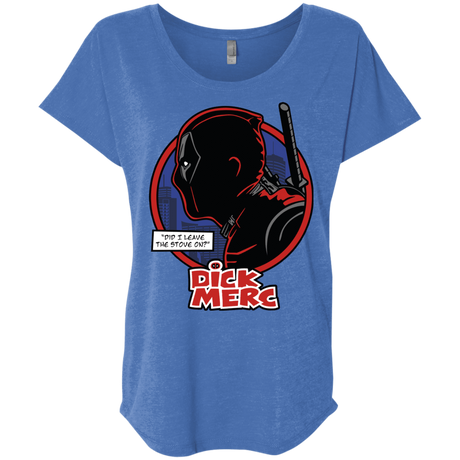 T-Shirts Vintage Royal / X-Small Dick Merc Triblend Dolman Sleeve