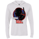 T-Shirts Heather White / X-Small Dick Merc Triblend Long Sleeve Hoodie Tee