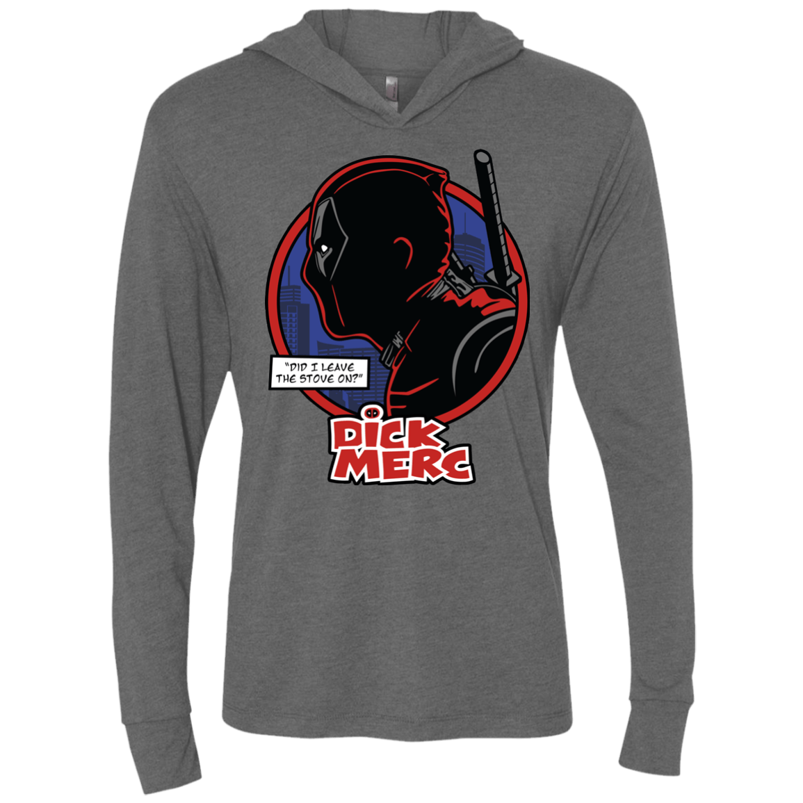 T-Shirts Premium Heather / X-Small Dick Merc Triblend Long Sleeve Hoodie Tee