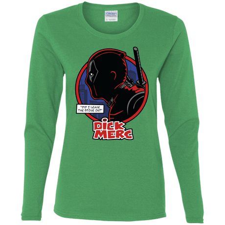 T-Shirts Irish Green / S Dick Merc Women's Long Sleeve T-Shirt