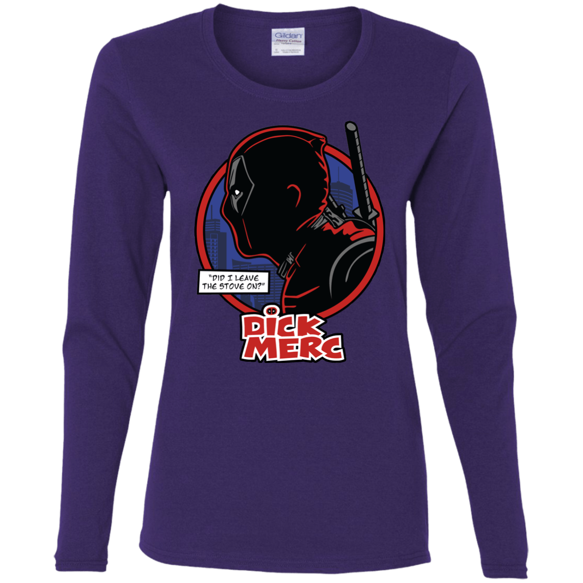 T-Shirts Purple / S Dick Merc Women's Long Sleeve T-Shirt