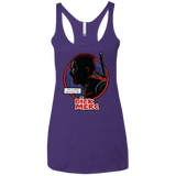 T-Shirts Purple Rush / X-Small Dick Merc Women's Triblend Racerback Tank