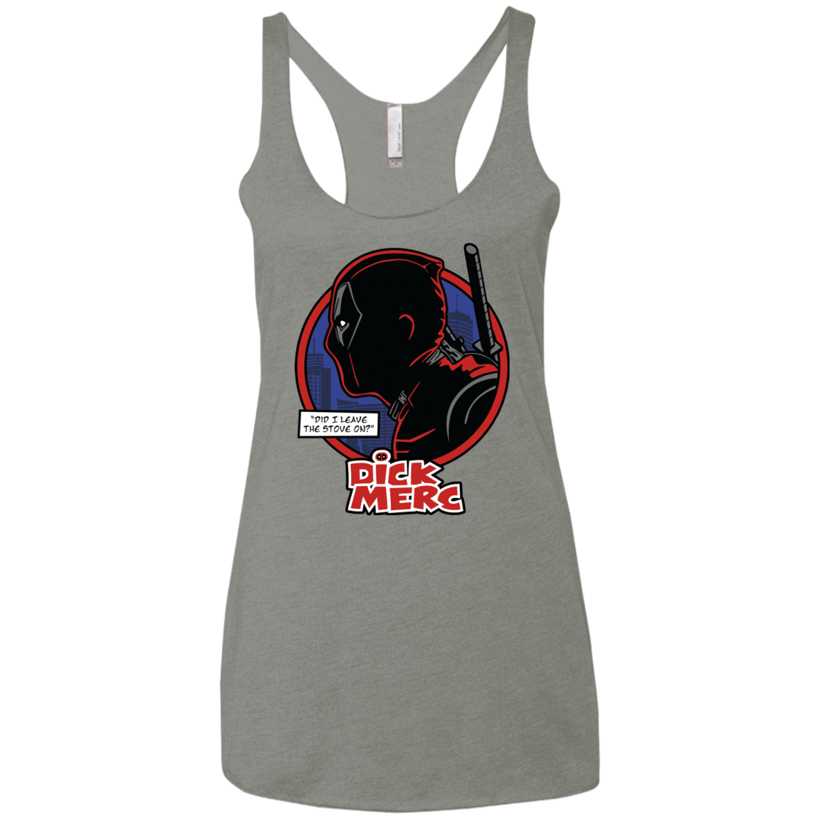 T-Shirts Venetian Grey / X-Small Dick Merc Women's Triblend Racerback Tank