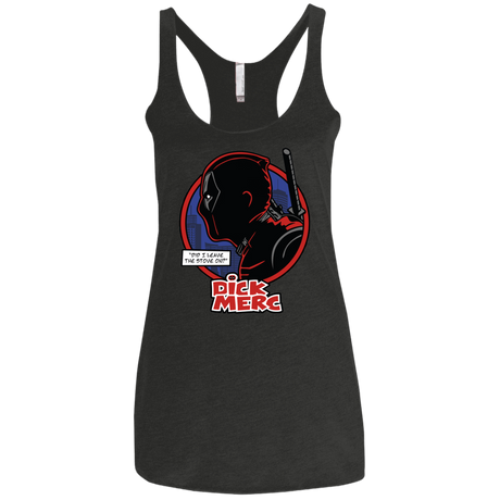 T-Shirts Vintage Black / X-Small Dick Merc Women's Triblend Racerback Tank