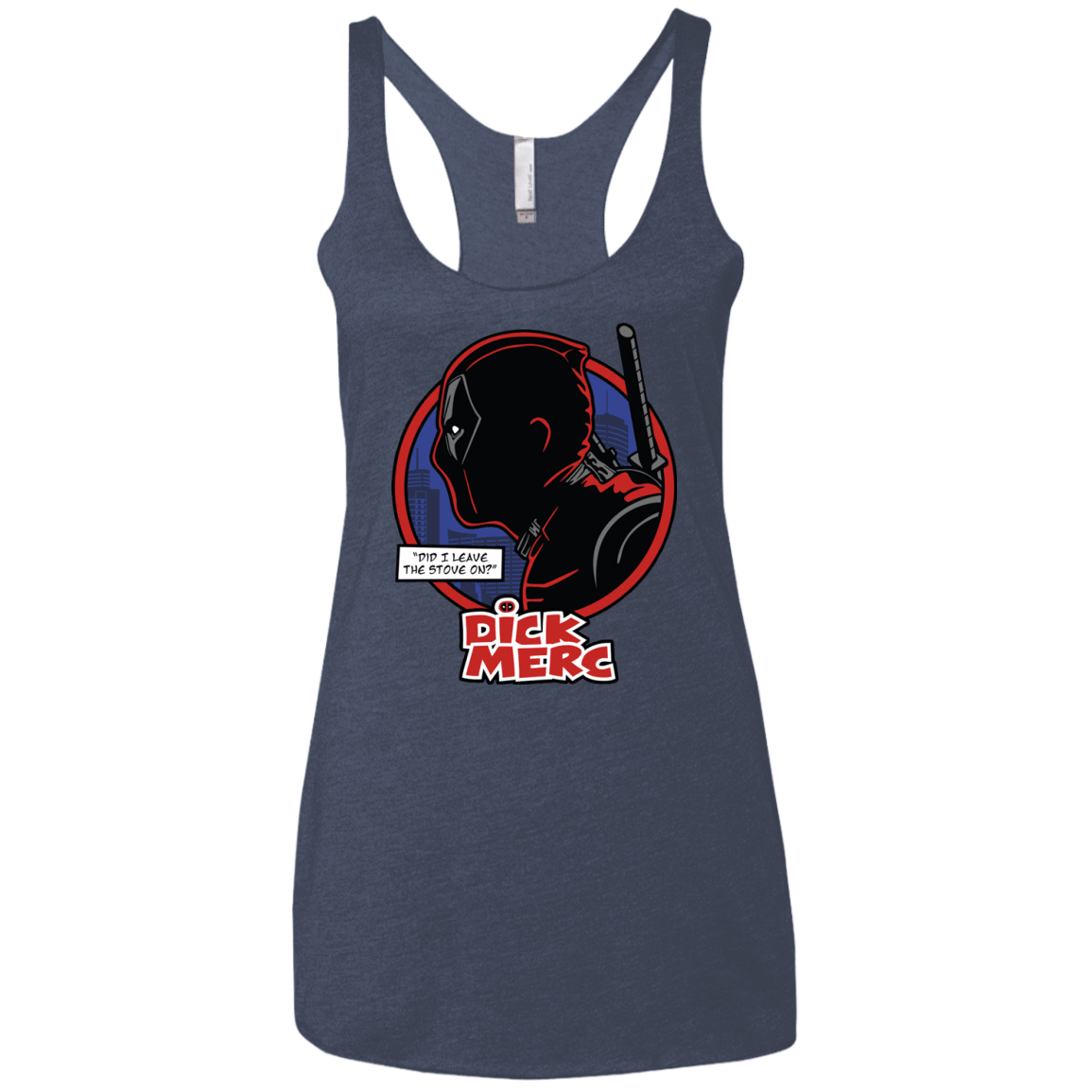 T-Shirts Vintage Navy / X-Small Dick Merc Women's Triblend Racerback Tank