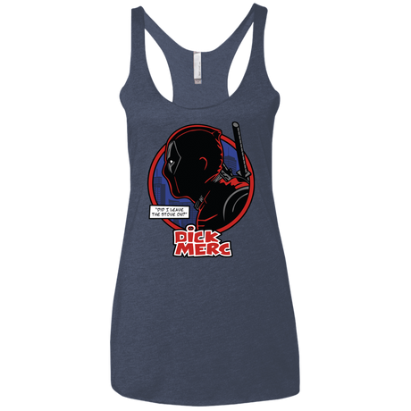 T-Shirts Vintage Navy / X-Small Dick Merc Women's Triblend Racerback Tank