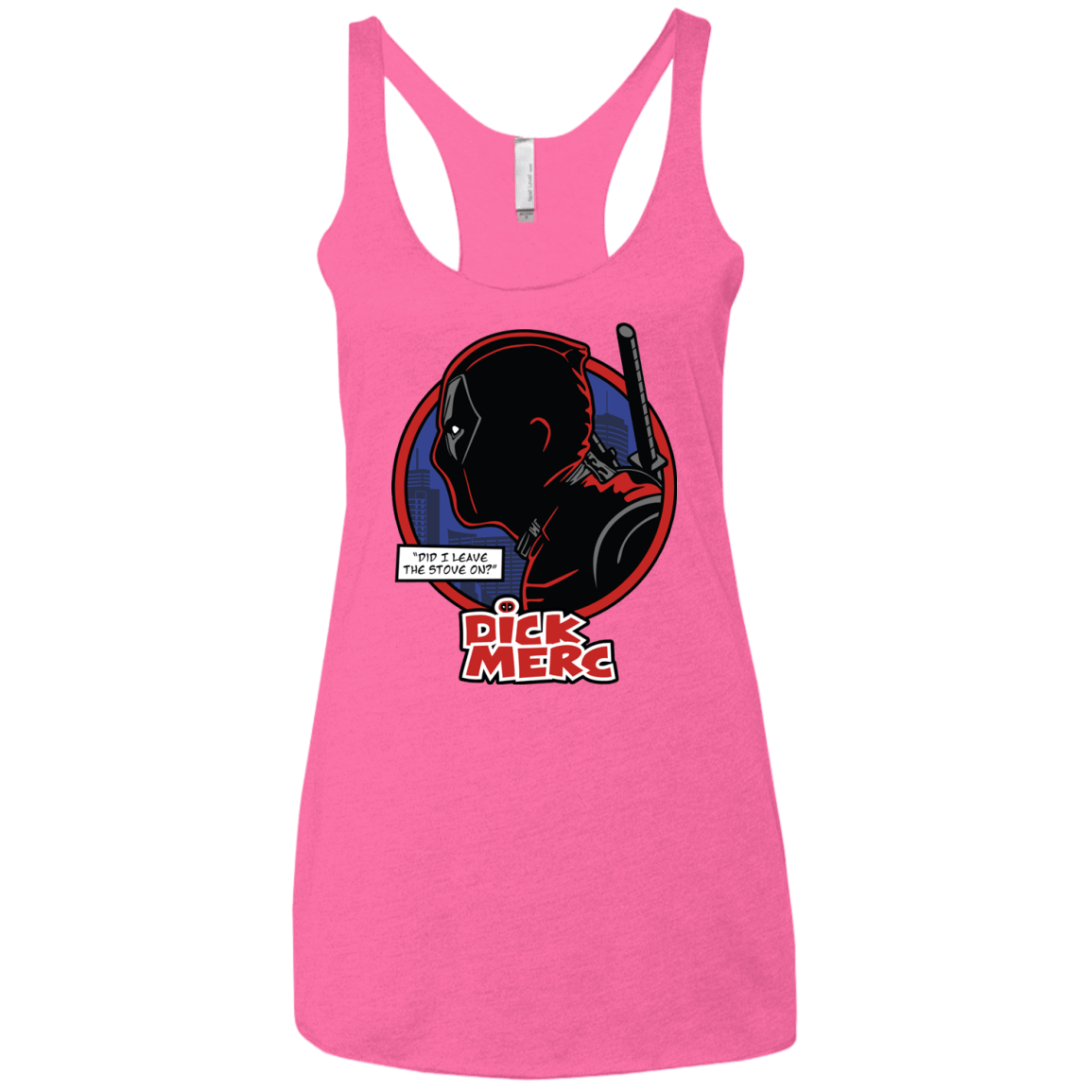 T-Shirts Vintage Pink / X-Small Dick Merc Women's Triblend Racerback Tank