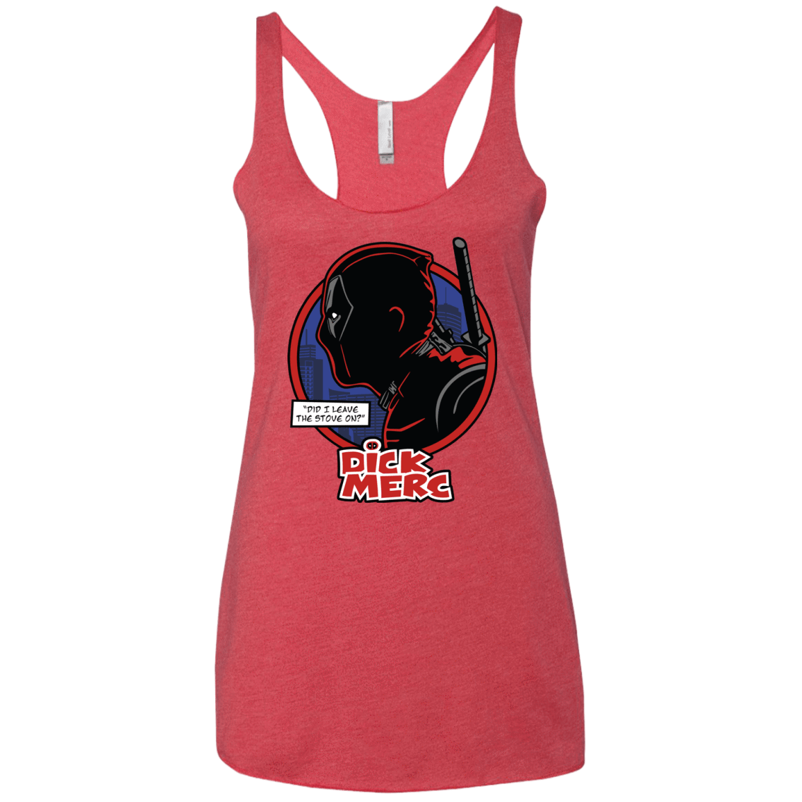 T-Shirts Vintage Red / X-Small Dick Merc Women's Triblend Racerback Tank