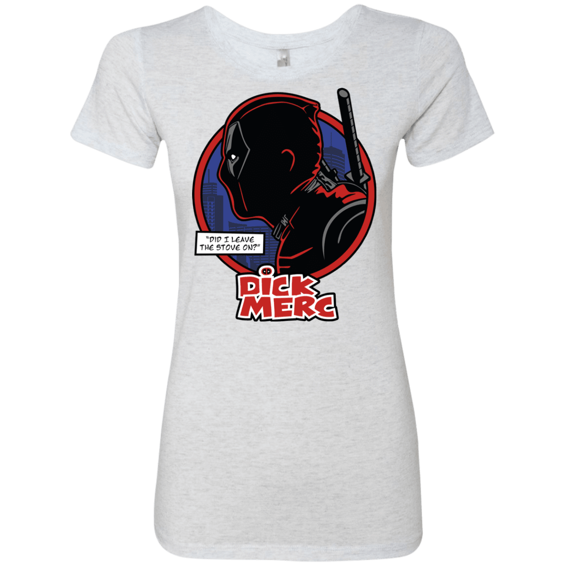 T-Shirts Heather White / S Dick Merc Women's Triblend T-Shirt