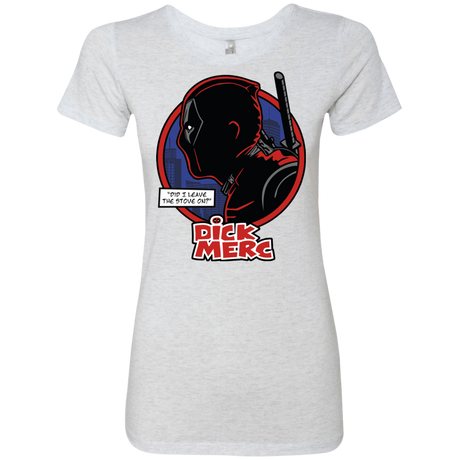 T-Shirts Heather White / S Dick Merc Women's Triblend T-Shirt