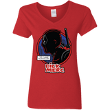 T-Shirts Red / S Dick Merc Women's V-Neck T-Shirt