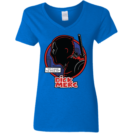 T-Shirts Royal / S Dick Merc Women's V-Neck T-Shirt