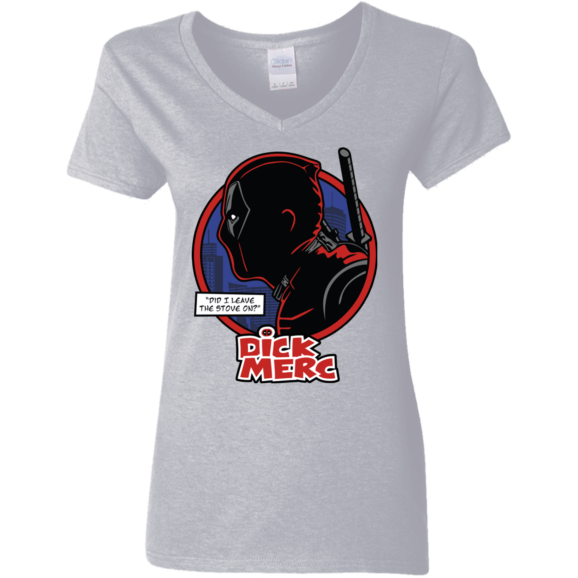 T-Shirts Sport Grey / S Dick Merc Women's V-Neck T-Shirt