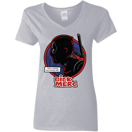 T-Shirts Sport Grey / S Dick Merc Women's V-Neck T-Shirt