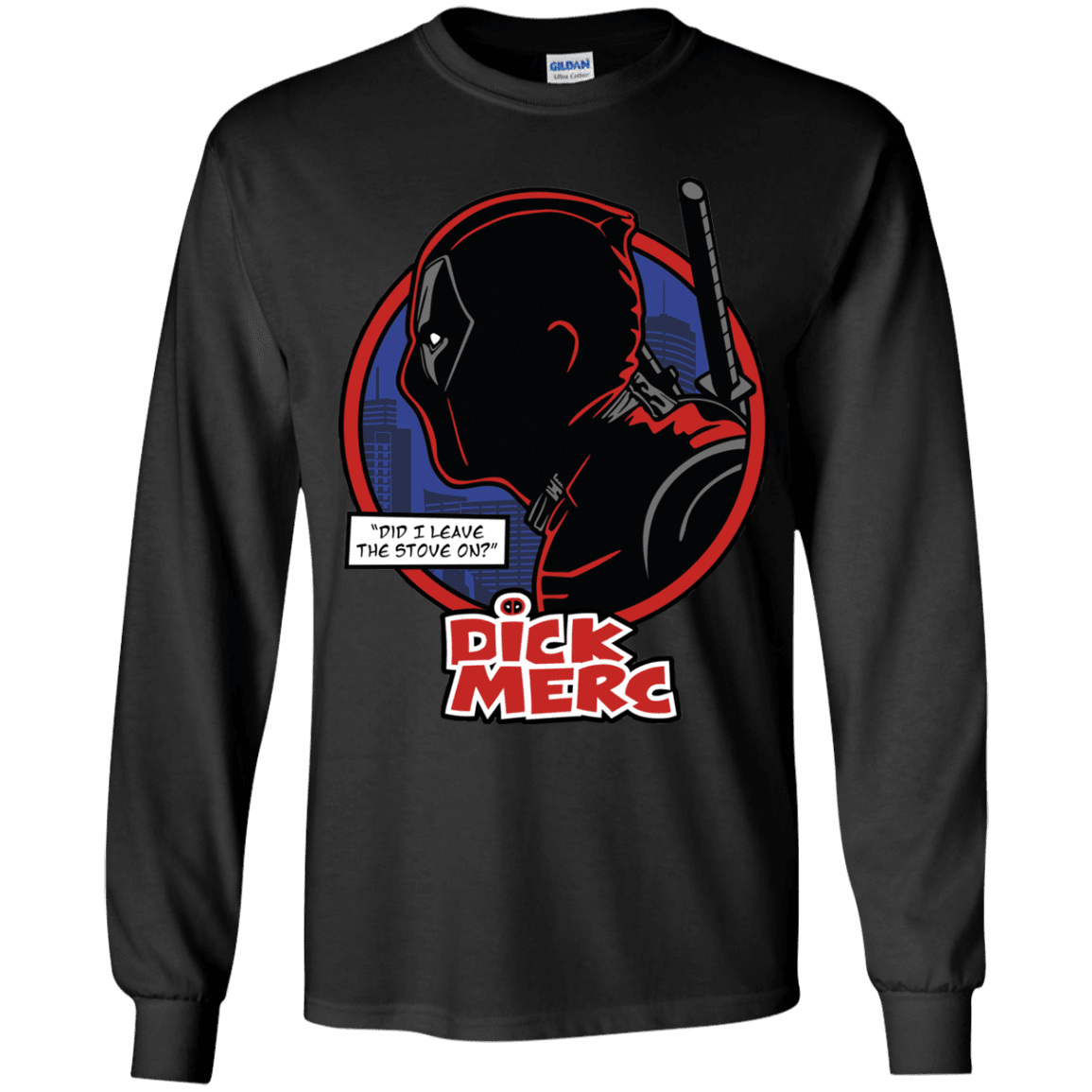 T-Shirts Black / YS Dick Merc Youth Long Sleeve T-Shirt
