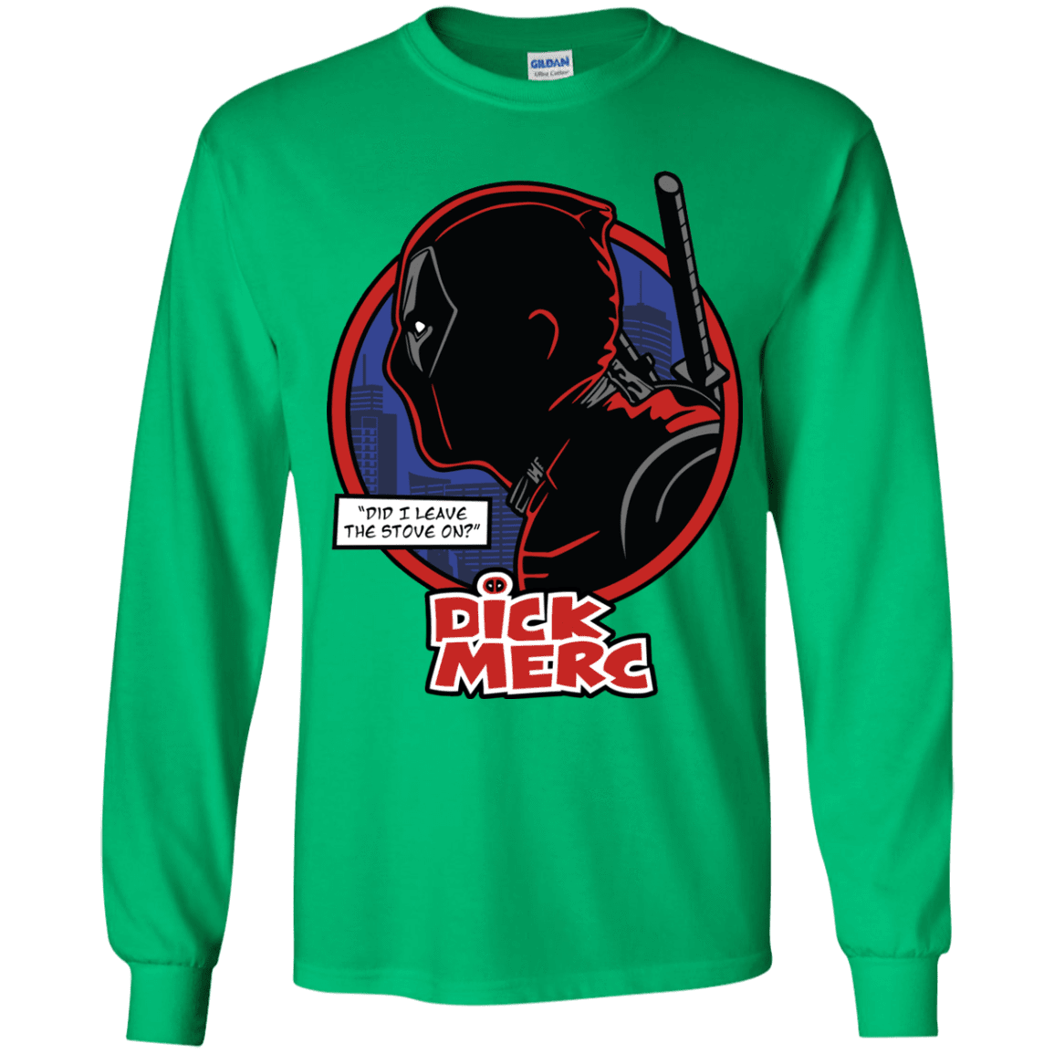T-Shirts Irish Green / YS Dick Merc Youth Long Sleeve T-Shirt