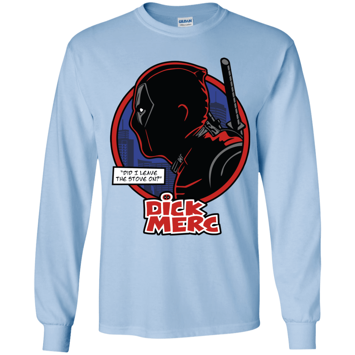 T-Shirts Light Blue / YS Dick Merc Youth Long Sleeve T-Shirt