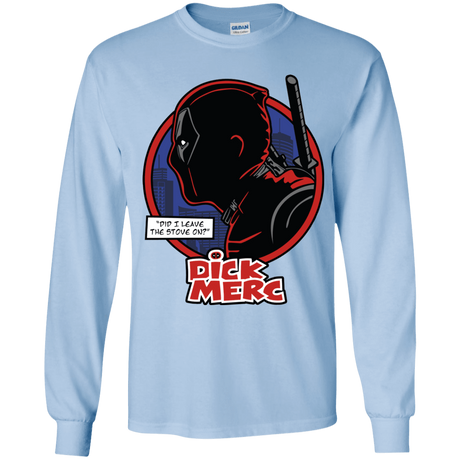 T-Shirts Light Blue / YS Dick Merc Youth Long Sleeve T-Shirt