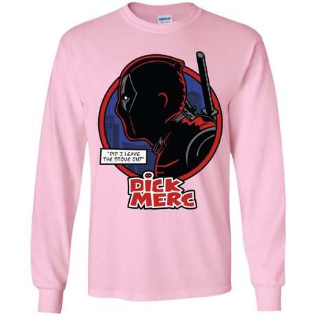 T-Shirts Light Pink / YS Dick Merc Youth Long Sleeve T-Shirt