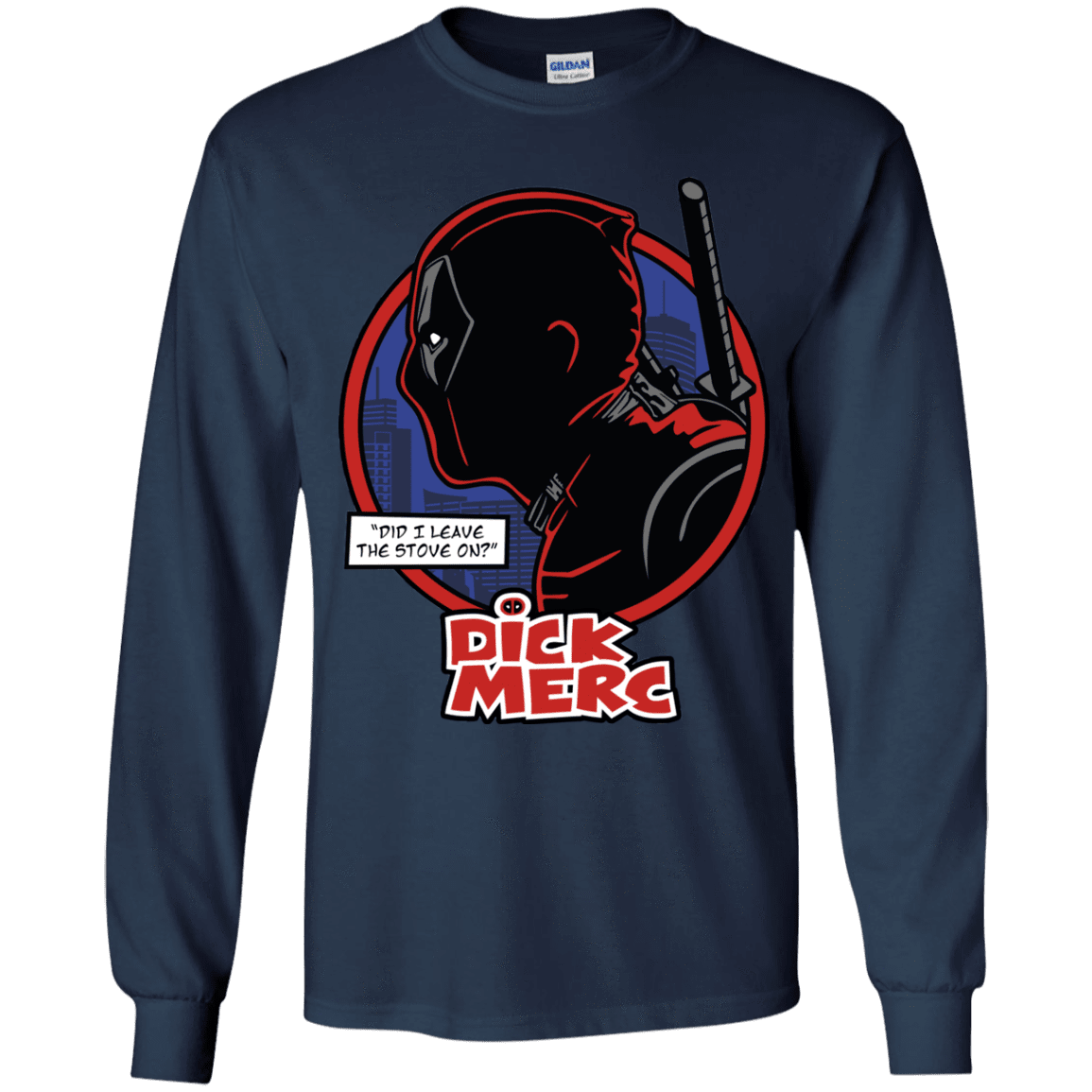 T-Shirts Navy / YS Dick Merc Youth Long Sleeve T-Shirt