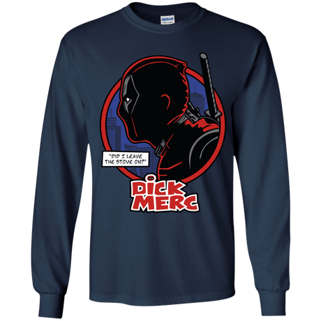 T-Shirts Navy / YS Dick Merc Youth Long Sleeve T-Shirt