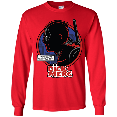 T-Shirts Red / YS Dick Merc Youth Long Sleeve T-Shirt