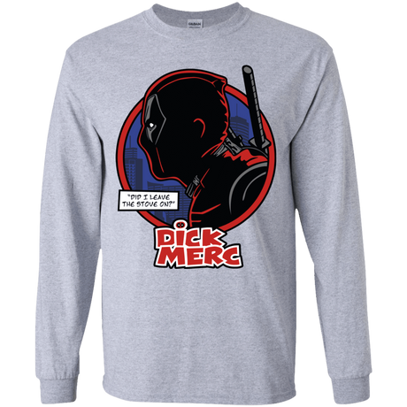 T-Shirts Sport Grey / YS Dick Merc Youth Long Sleeve T-Shirt