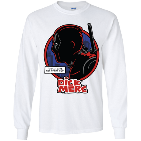 T-Shirts White / YS Dick Merc Youth Long Sleeve T-Shirt