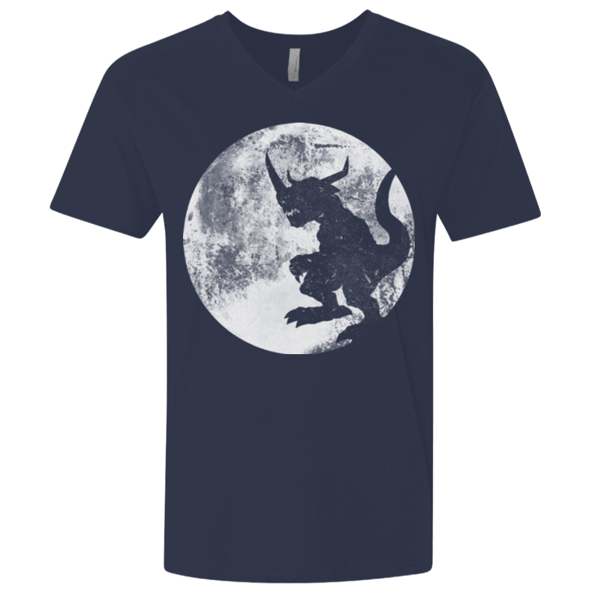 T-Shirts Midnight Navy / X-Small Digimon time Men's Premium V-Neck