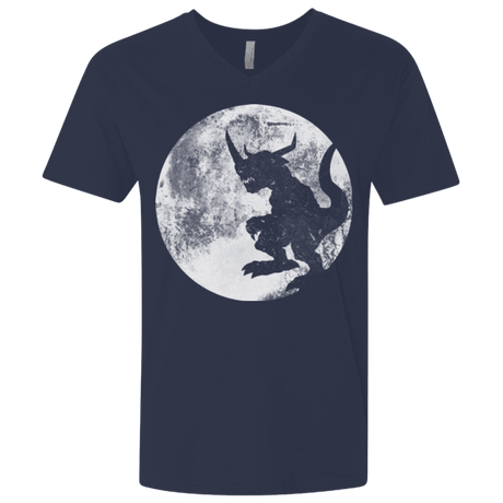 T-Shirts Midnight Navy / X-Small Digimon time Men's Premium V-Neck